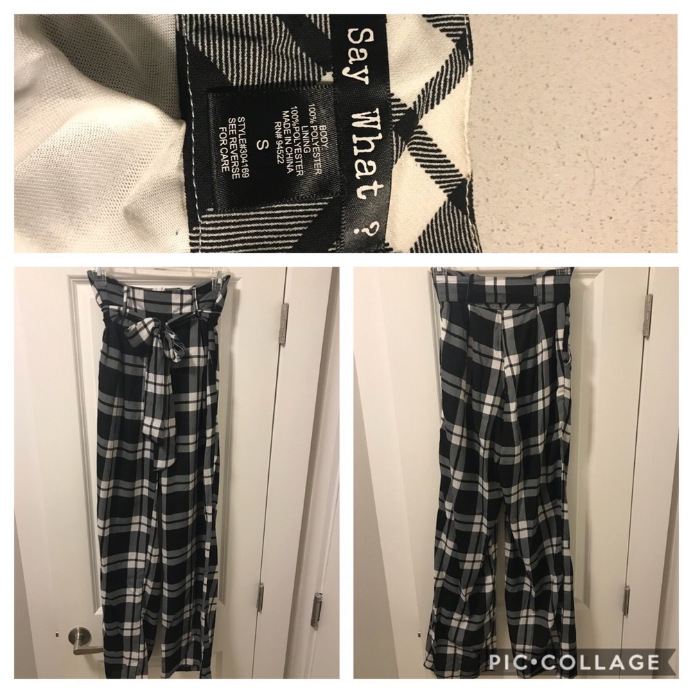 Women’s Black & White Dress Pants